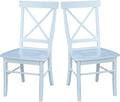 Set of Two X-Back Dining Chairs by InternationalConcepts