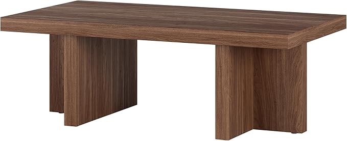 Henn&Hart 44" Rectangular Low-Profile Wood Coffee Table - Image 7