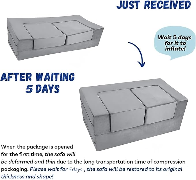 MeMoreCool Modular Kids Play Couch Sofa – Soft Convertible Toddler Couch - Image 9