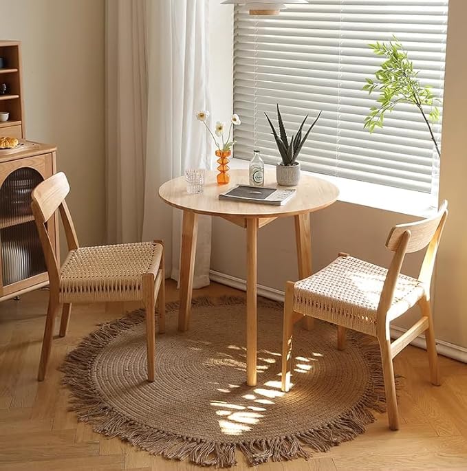 Simplicity Solid Wood Dining Table, Round - Image 5