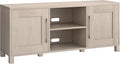 Henn&Hart Rectangular TV Stand for TV's up to 65" in Alder White, for Home by HennHart