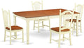 East West Furniture DOVE5-WHI-W 5 Piece Modern Dining Table Set Includes a by EastWestFurniture