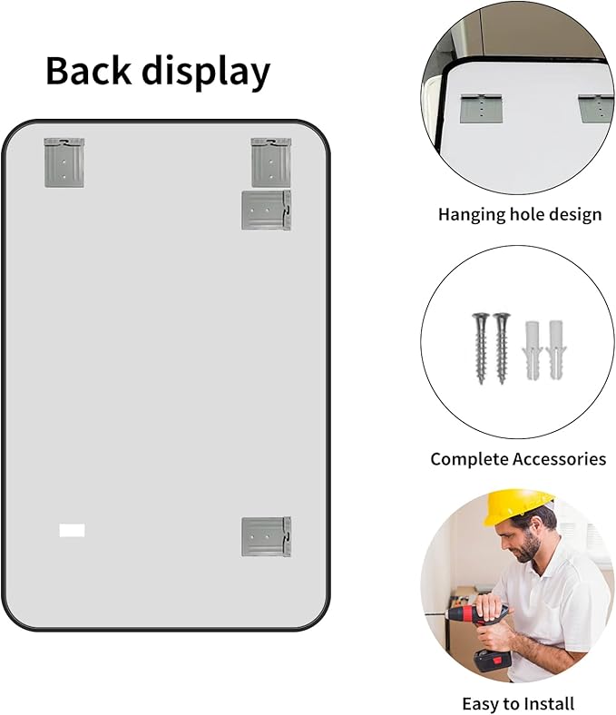 Large Modern Bathroom Mirror - Image 6