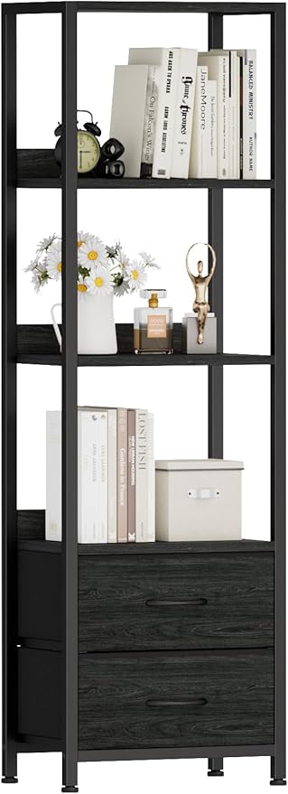 Furnulem 4-Tier Corner Shelf, Bookshelf by Furnulem