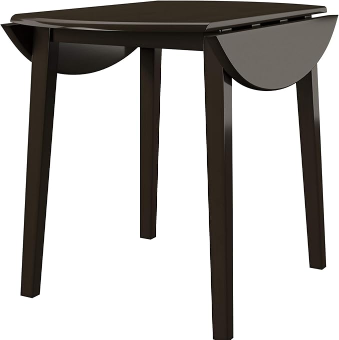 Signature Design by Ashley Hammis Round Dining Room Drop Leaf Table, Dark Brown by SignatureDesignbyAshley