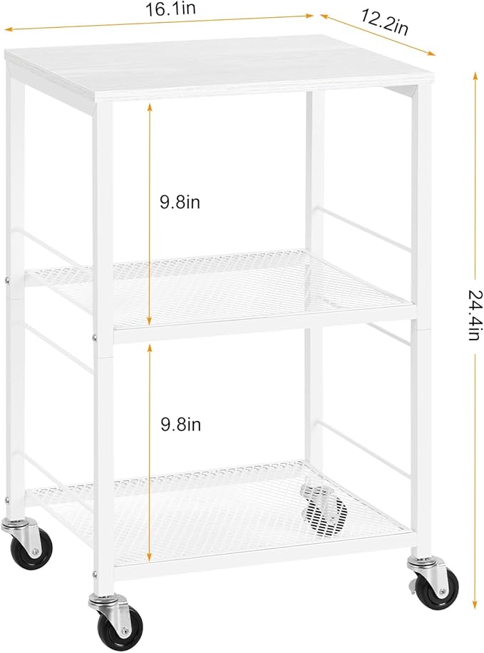 OYEAL End Table, Small Side Table Living Room, Printer Stand Sofa Table - Image 3