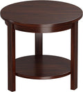 Small Round Wood Coffee Table by Unknown