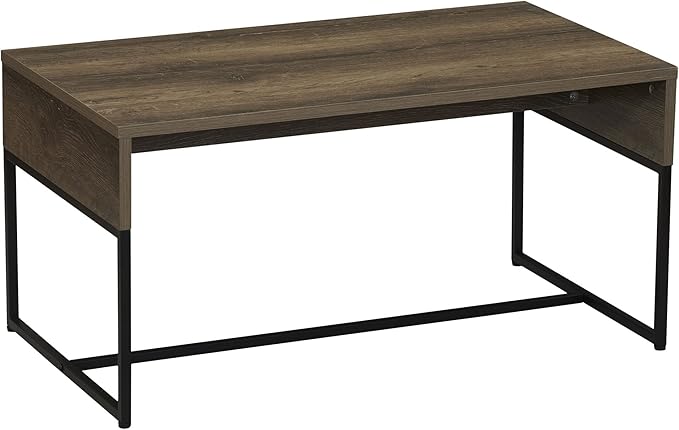 Household Essentials Wrap Rectangular Coffee Table Ashwood Rustic Wood Grain by HouseholdEssentials