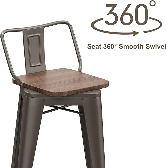 30 Inch Swivel Bar Stools Set of 4 - Image 10