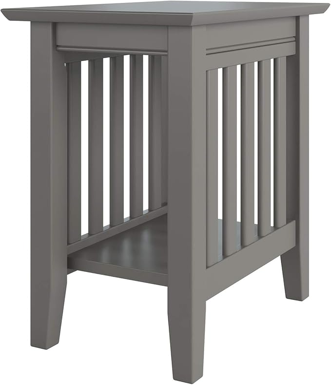 AFI Mission Chair Side Table in Grey by AFIFurnishings