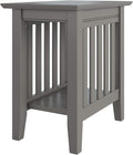 AFI Mission Chair Side Table in Grey by AFIFurnishings