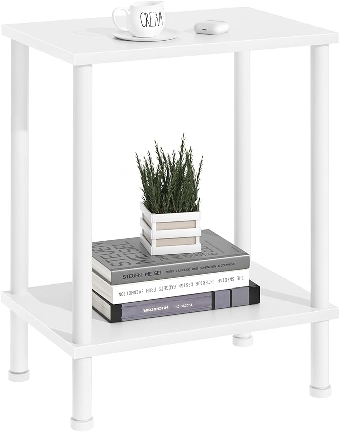 End Table, Small Side Table, 2-Tier Nightstand - Image 8