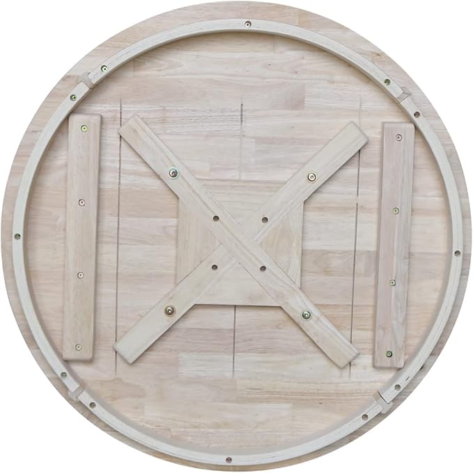 International Concepts 30" Round Top Pedestal Dining Table Solid Real Wood - Image 7