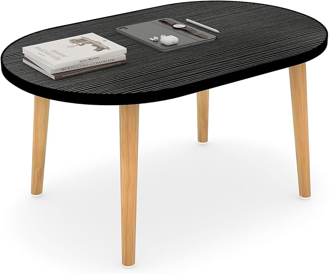 Oval Coffee Table Low Table by Funecy