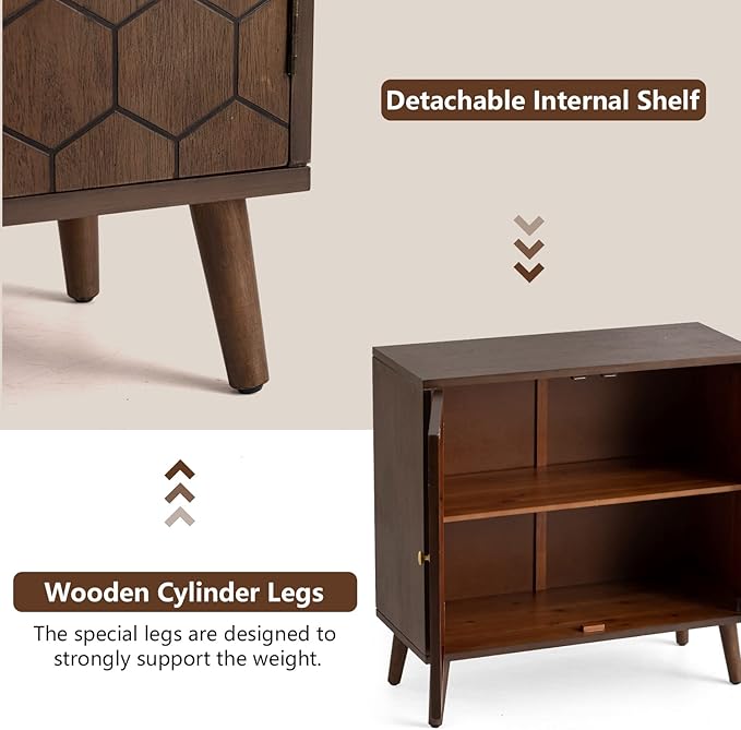 COSIEST Set of 3 32" Storage Sideboards - Image 6