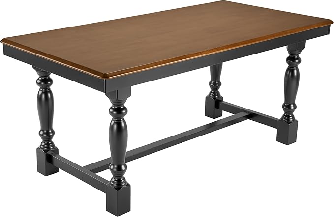 Bush Furniture Rectangular Dining Table, 67 inch Squire Trestle, Farmhouse Decor - Image 2