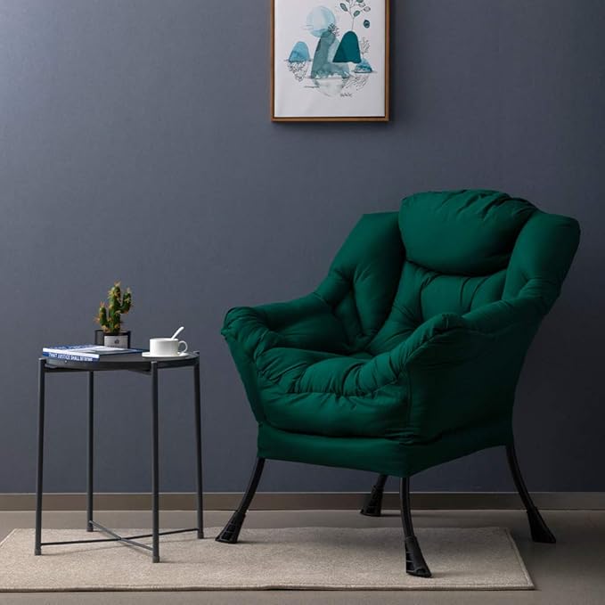 HollyHOME Modern Fabric Large Lazy Chair, Accent Oversized Comfy Reading Chair - Image 8