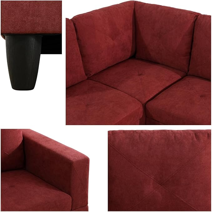 NAYSAYE L Shaped Couch, Modular Sectional Couch - Image 5