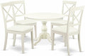 East West Furniture HBBO5-LWH-C 5 Piece Modern Dining Table Set Includes a by EastWestFurniture