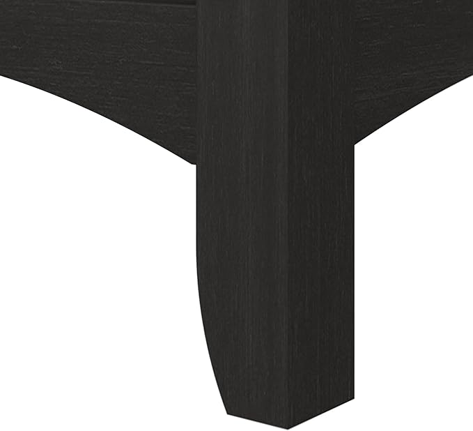 Bush Furniture Salinas 5 Shelf Bookcase In Vintage Black, Tall Bookshelf - Image 5