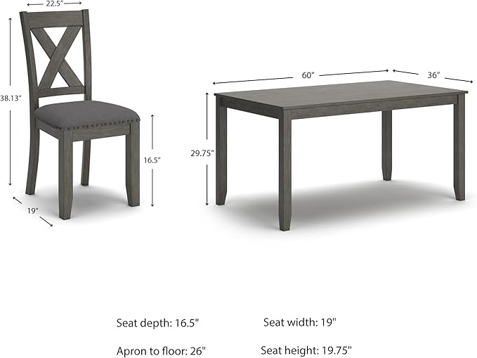 Signature Design by Ashley Caitbrook Rustic 7 Piece Dining Set, Include Table - Image 8