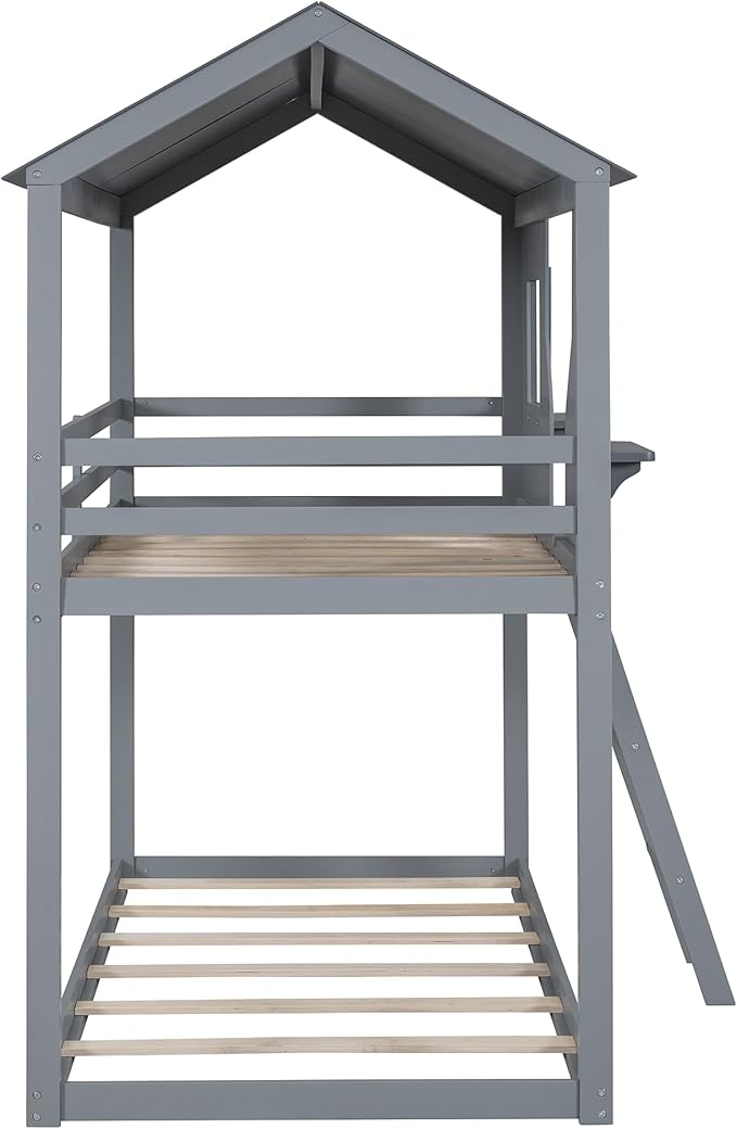Ball & Cast Twin Over Twin Size Playhouse Bunk Bed - Image 8