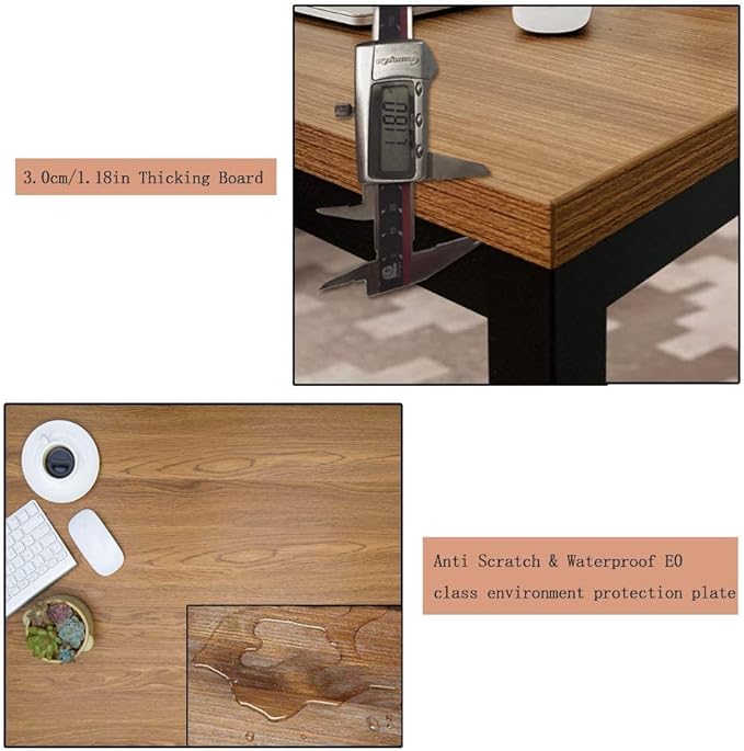 BIBOC 24X48 inches Computer Desk/Dining Table, Office Desk, Composite Wood - Image 5