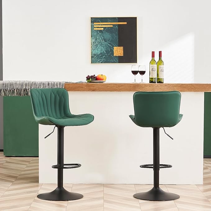 YOUNUOKE Bar Stools Set of 2, Counter Height Stools - Image 6