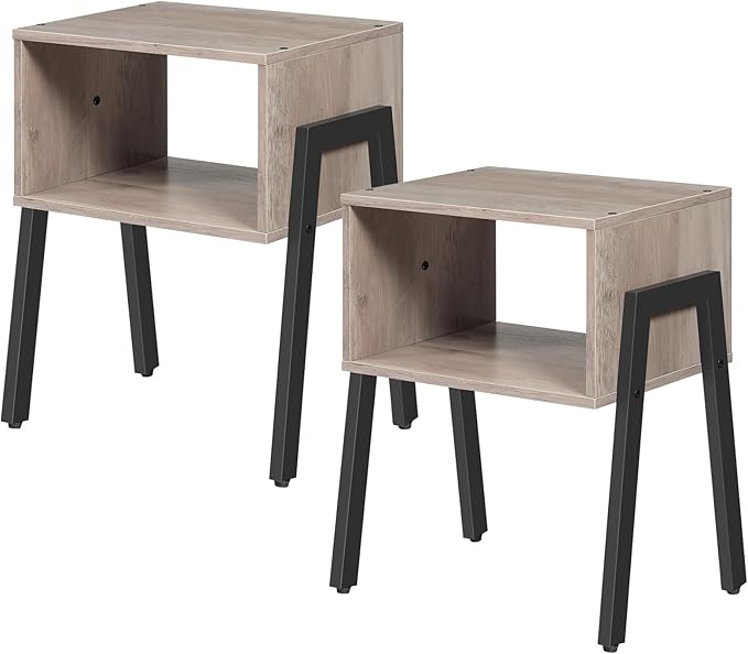 HOOBRO Nightstands Set of 2, Stackable End Table, Side Table, Bedside Tables by HOOBRO