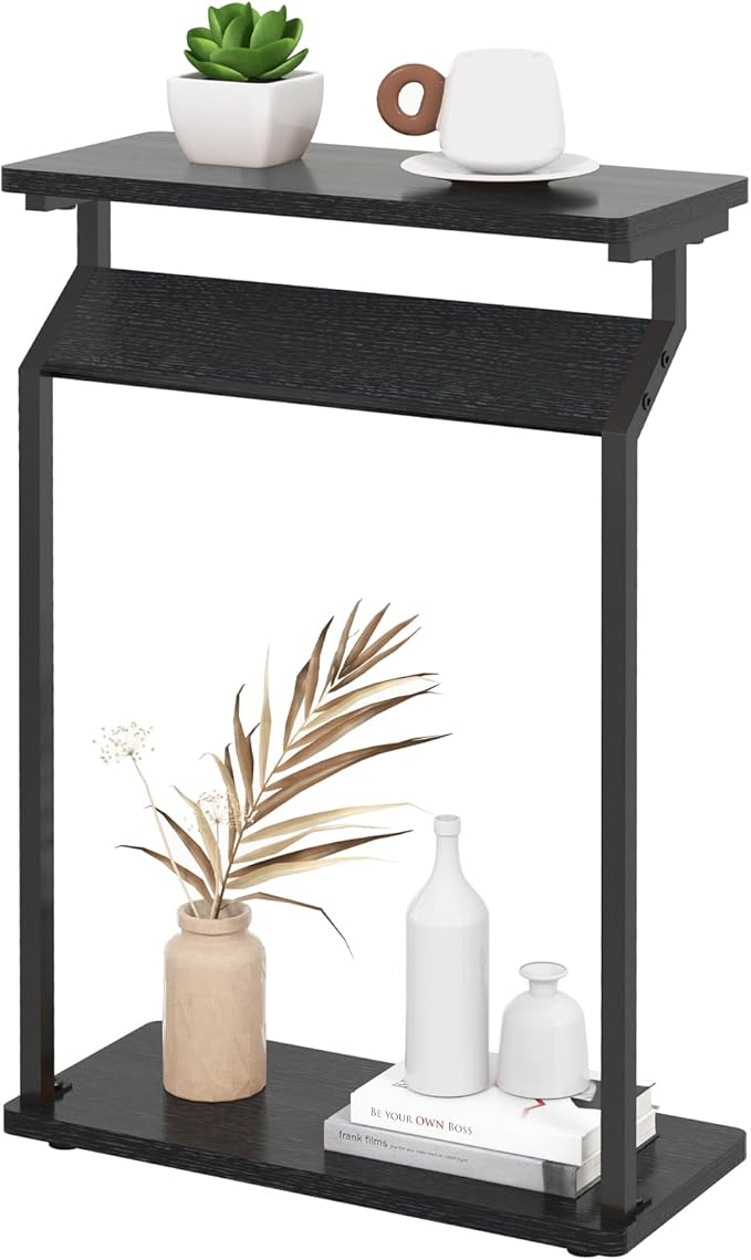 Narrow Side Table for Small Spaces, Small End Table, Slim Couch Tray Tables - Image 7