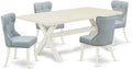 East West Furniture X027SI215-5 5 Piece Dining Room Table Set Includes a by EastWestFurniture