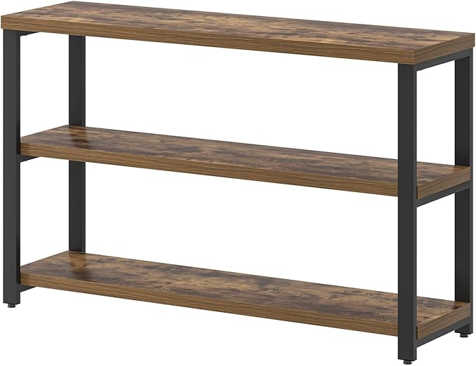EXCEFUR Industrial Sofa Console Table, Entryway Table - Image 9