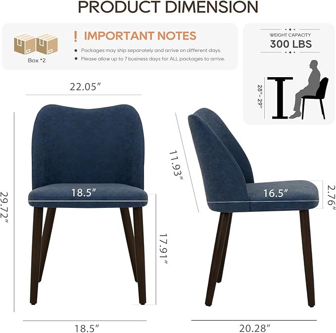 COLAMY Upholstered Dining Chairs Set of 4, Modern PU Leather Dining Room - Image 5