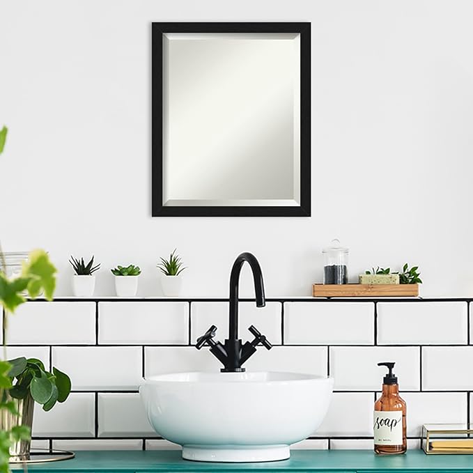 Amanti Art Black Bathroom Mirror - Image 5