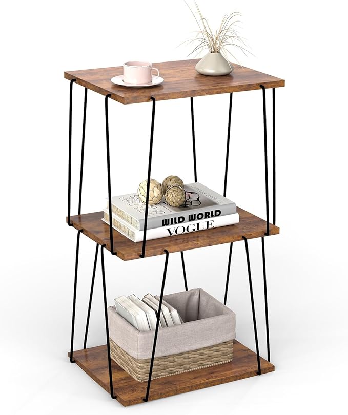 Tall End Table, Small Side Table, 29 inch High Entryway Table, Bedside Table by KJGKKHOME