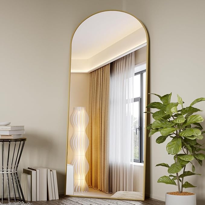 Koonmi Arched Full Length Mirror, Full Body Mirror by KOONMI