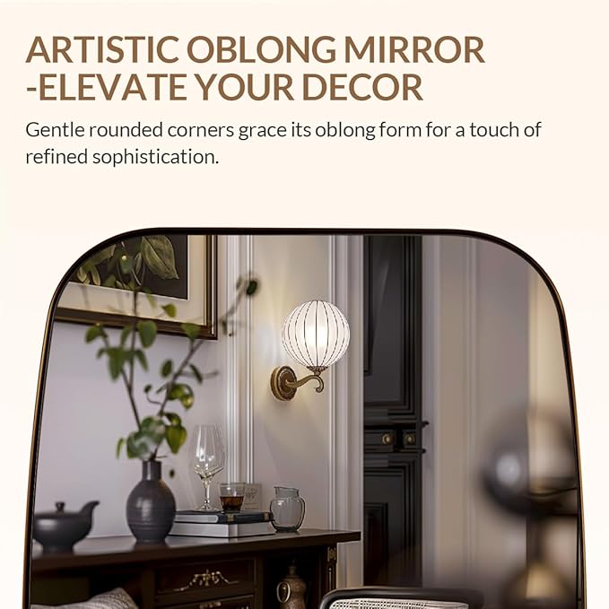 ANDY STAR Oval Mirrors for Bathroom, 20x30 Bronze Bathroom Vanity Mirror - Image 7