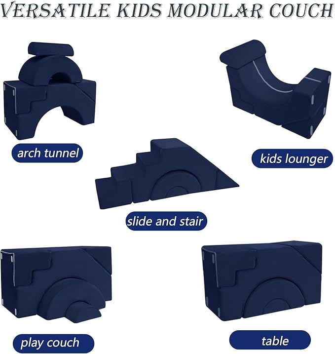 MeMoreCool Foam Climbing Toddler Couch, Modular Kids Sofa - Image 4