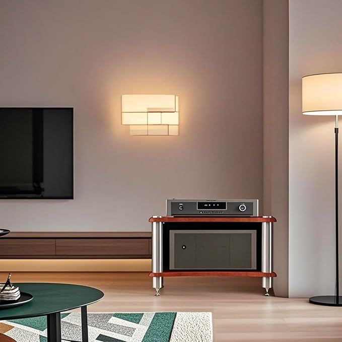 2-Tier AV Media Stand, Stereo Racks and Stands, Video Component Cabinet Audio - Image 6