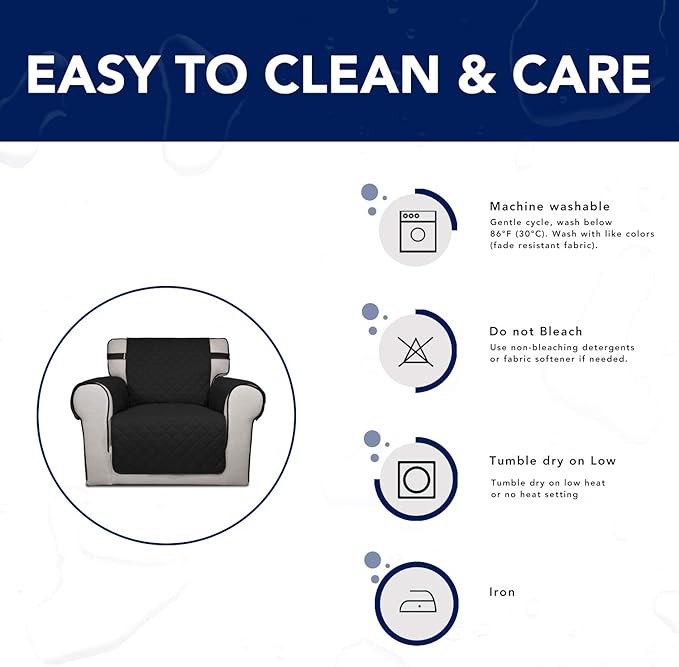 PureFit Reversible Sofa Couch Cover Water Resistant Couch Covers - Image 7