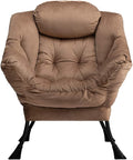 HollyHOME Modern Fabric Large Lazy Chair, Accent Oversized Comfy Reading Chair by HollyHOME