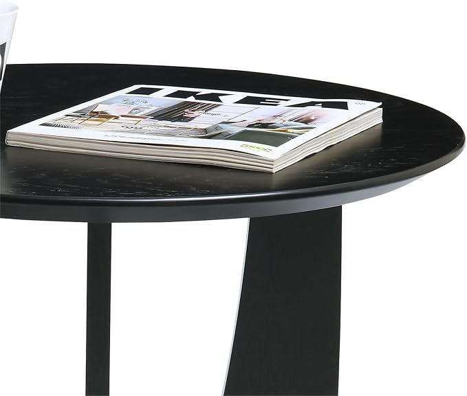 Get Set Style Round End Table Accent Side Table Circle Wood Corner Table Small - Image 7