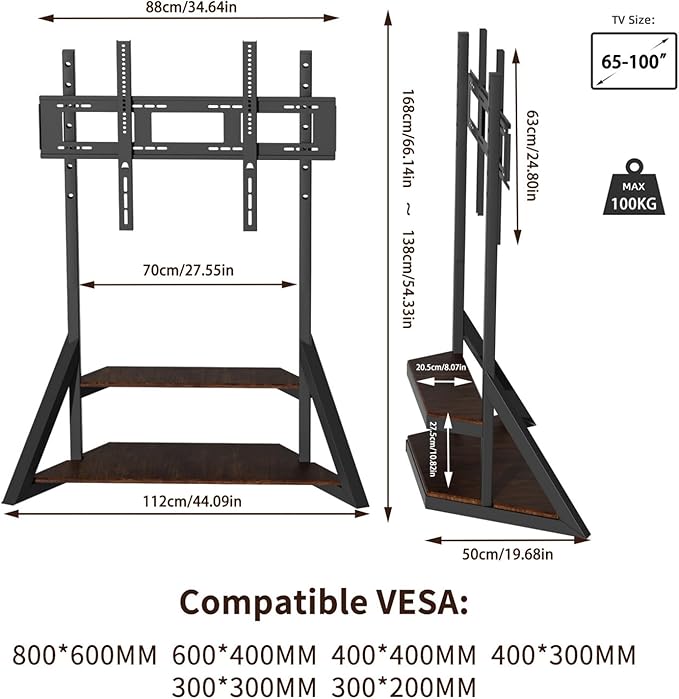 unho Mobile TV Floor Stand - Image 5