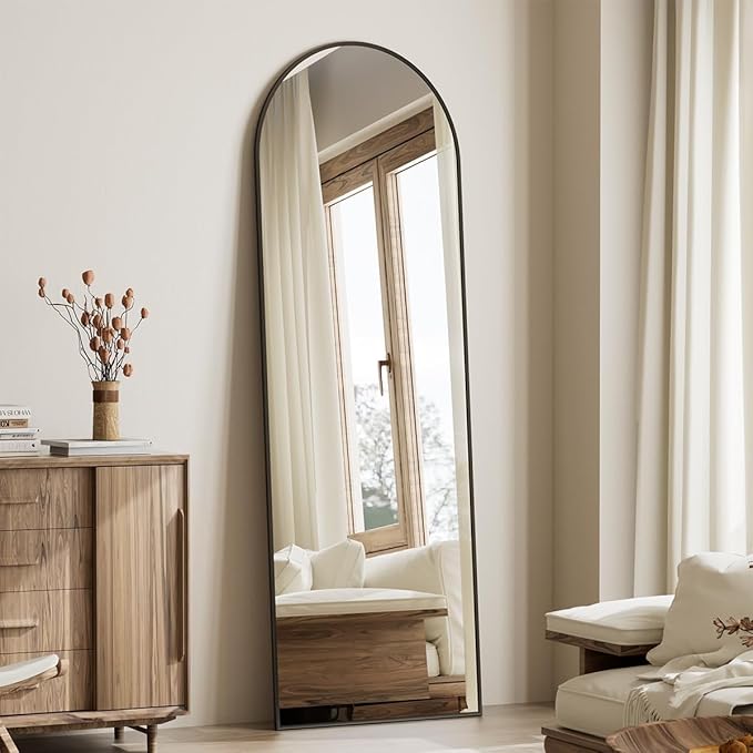 Koonmi 21x56 inch Arched Full Length Mirror, Standing Hanging or Leaning - Image 6