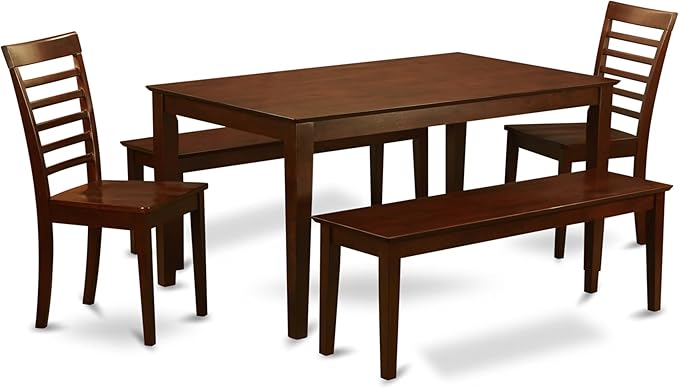 East West Furniture CAML5C-MAH-W 5 Piece Kitchen Table Set by EastWestFurniture