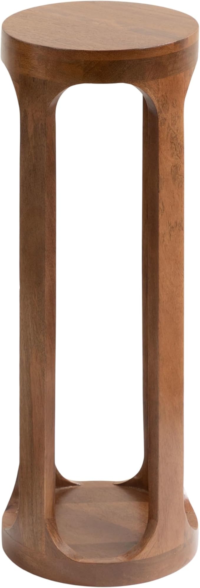 Kate and Laurel Dahl Wooden Round Drink Table; 8 x 23; Walnut Brown; - Image 10