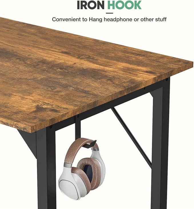 63 Inch Desk Office with Storage, Modern Simple Style Gaming Computer Table - Image 5
