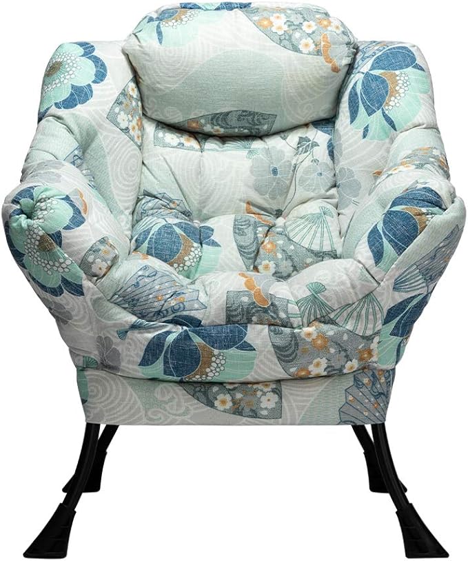 HollyHOME Modern Fabric Large Lazy Chair, Accent Oversized Comfy Reading Chair - Image 4