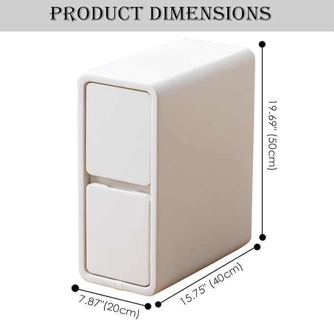 Narrow Nightstand, Solid Wood Night Stand, Slim Nightstands - Image 2