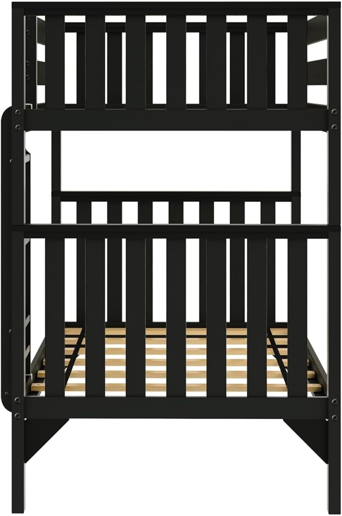 Max & Lily Bunk Bed, Scandinavian Modern Bunk Bed, Solid Wood Twin-Over-Twin - Image 5